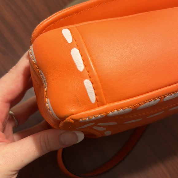 SOLD ON Ⓜ️ 🧡MOSCHINO Large Biker Leather Jacket Moto Crossbody Bag 🧡 - Picture 11 of 16